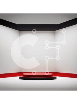 Intra Συλλεκτικό Ξύλινο Παζλ Plywood  4mm - Μινιμαλιστικό λευκό δωμάτιο με κόκκινο κεντρικό στοιχείο Σε Ξύλινο Κουτί - Διαστάσεις Puzzle: 10x10 cm – 25 κομμάτια