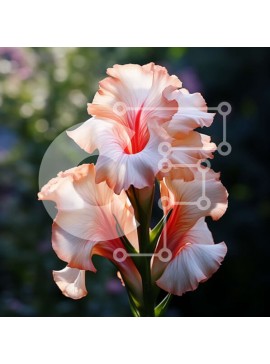 Intra Συλλεκτικό Ξύλινο Παζλ Plywood  4mm - Όμορφη κινηματογράφηση σε πρώτο πλάνο ενός ροζ και λευκού λουλουδιού με πράσινα φύλλα Σε Ξύλινο Κουτί - Διαστάσεις: 10x10 cm – 25 κομμάτια