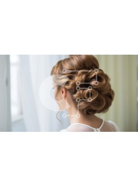 Intra Συλλεκτικό Ξύλινο Παζλ Plywood  4mm - Όμορφη εικόνα μιας γυναίκας με λευκό φόρεμα που κοιτάζει έξω από το παράθυρο Σε Ξύλινο Κουτί - Διαστάσεις Puzzle: 10x10 cm – 25 κομμάτια