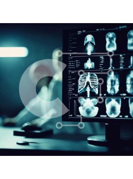 Intra Συλλεκτικό Ξύλινο Παζλ Plywood  4mm - Επαγγελματίες ιατρών που εξετάζουν ακτινογραφίες και μαγνητικές τομογραφίες Σε Ξύλινο Κουτί - Διαστάσεις Puzzle: 10x10 cm – 25 κομμάτια