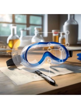 Intra Συλλεκτικό Ξύλινο Παζλ Plywood  4mm - Επιστημονικός πίνακας εργαστηρίου με γυαλιά, δοκιμαστικούς σωλήνες και μπουκάλια Σε Ξύλινο Κουτί - Διαστάσεις Puzzle: 10x10 cm – 25 κομμάτια