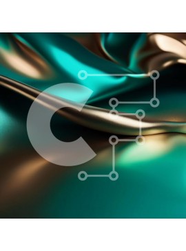 Σετ των 2 Intra Συλλεκτικό Ξύλινο Παζλ Plywood  4mm - Πολυτελής και εκλεπτυσμένη κινηματογράφηση σε πρώτο πλάνο από κίτρινο και χρυσό μεταλλικό ύφασμα Σε Ξύλινο Κουτί - Διαστάσεις: 10x10 cm – 25 κομμάτια