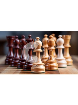 Intra Συλλεκτικό Ξύλινο Παζλ Plywood  4mm - Ξύλινα κομμάτια σκακιού σε μια σκακιέρα Σε Ξύλινο Κουτί - Διαστάσεις Puzzle: 10x10 cm – 25 κομμάτια