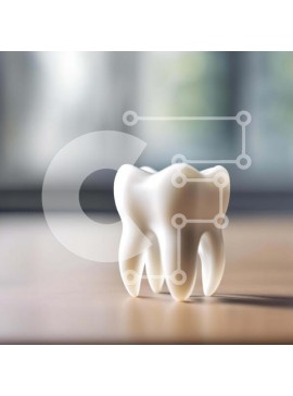 Intra Συλλεκτικό Ξύλινο Παζλ Plywood  4mm - Πρότυπο λευκού δοντιού στο τραπέζι με ανοιχτό παράθυρο Σε Ξύλινο Κουτί - Διαστάσεις Puzzle: 10x10 cm – 25 κομμάτια