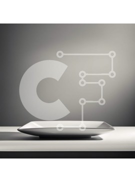 Σετ των 2 Intra Συλλεκτικό Ξύλινο Παζλ Plywood  4mm - Μινιμαλιστική εικόνα λευκού πιάτου στο τραπέζι με αμυδρό φόντο Σε Ξύλινο Κουτί - Διαστάσεις: 10x10 cm – 25 κομμάτια