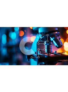 Intra Συλλεκτικό Ξύλινο Παζλ Plywood  4mm - Μικροσκόπιο με φωτεινά χρώματα για εργαστηριακή χρήση Σε Ξύλινο Κουτί - Διαστάσεις Puzzle: 10x10 cm – 25 κομμάτια