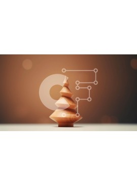 Intra Συλλεκτικό Ξύλινο Παζλ Plywood  4mm - Ξύλινο γλυπτό δέντρου σε αφηρημένο φόντο Σε Ξύλινο Κουτί - Διαστάσεις Puzzle: 10x10 cm – 25 κομμάτια