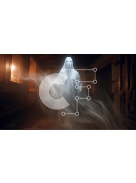 Intra Συλλεκτικό Ξύλινο Παζλ Plywood  4mm - Φάντασμα σε έναν αμυδρά φωτισμένο διάδρομο Σε Ξύλινο Κουτί - Διαστάσεις Puzzle: 10x10 cm – 25 κομμάτια