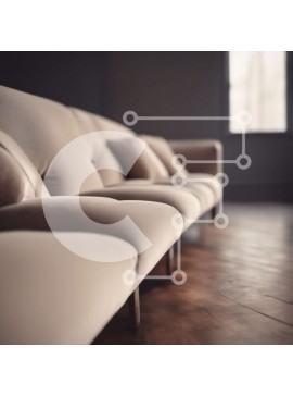 Intra Συλλεκτικό Ξύλινο Παζλ Plywood  4mm - Άνετο σαλόνι με μπεζ καναπέδες μπροστά από μεγάλο παράθυρο Σε Ξύλινο Κουτί - Διαστάσεις Puzzle: 10x10 cm – 25 κομμάτια