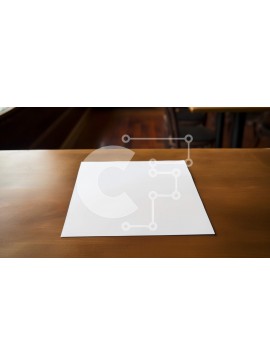 Intra Συλλεκτικό Ξύλινο Παζλ Plywood  4mm - Άδειο τραπέζι φαγητού σε εστιατόριο ή καφέ Σε Ξύλινο Κουτί - Διαστάσεις Puzzle: 10x10 cm – 25 κομμάτια