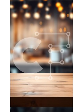 Intra Συλλεκτικό Ξύλινο Παζλ Plywood  4mm - Ξύλινο τραπέζι με λευκό τραπεζομάντιλο σε χώρο εστιατορίου ή καφέ Σε Ξύλινο Κουτί - Διαστάσεις Puzzle: 10x10 cm – 25 κομμάτια