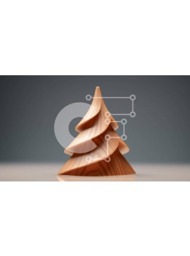 Intra Συλλεκτικό Ξύλινο Παζλ Plywood  4mm - Ξύλινο γλυπτό δέντρου με περίπλοκες ανατροπές και καμπύλες Σε Ξύλινο Κουτί - Διαστάσεις: 10x10 cm – 25 κομμάτια