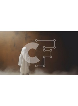 Intra Συλλεκτικό Ξύλινο Παζλ Plywood  4mm - Μυστηριώδης φιγούρα σε ένα άδειο δωμάτιο με καπνό και ομίχλη Σε Ξύλινο Κουτί - Διαστάσεις Puzzle: 10x10 cm – 25 κομμάτια