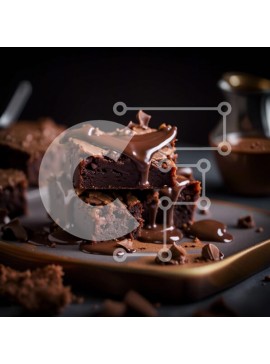 Σετ των 2 Intra Συλλεκτικό Ξύλινο Παζλ Plywood  4mm - Λαχταριστά Brownies σοκολάτας με την τέλεια ποσότητα γλάσου και πασπαλισμένα με κομματάκια σοκολάτας Σε Ξύλινο Κουτί - Διαστάσεις: 10x10 cm – 25 κομμάτια