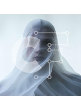 Intra Συλλεκτικό Ξύλινο Παζλ Plywood  4mm - Μυστηριώδης γυναίκα καλυμμένη με λευκό πανί Σε Ξύλινο Κουτί - Διαστάσεις Puzzle: 10x10 cm – 25 κομμάτια