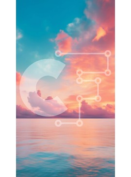 Σετ των 2 Intra Συλλεκτικό Ξύλινο Παζλ Plywood  4mm - Όμορφο ηλιοβασίλεμα πάνω από ένα υδάτινο σώμα με σύννεφα Σε Ξύλινο Κουτί - Διαστάσεις: 10x10 cm – 25 κομμάτια