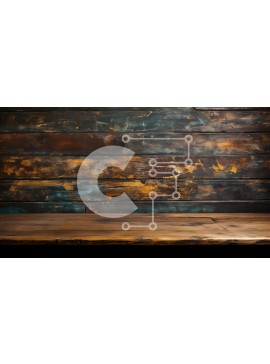 Intra Συλλεκτικό Ξύλινο Παζλ Plywood  4mm - Ρουστίκ ξύλινο τραπέζι με σχέδιο ψαροκόκαλο Σε Ξύλινο Κουτί - Διαστάσεις Puzzle: 10x10 cm – 25 κομμάτια