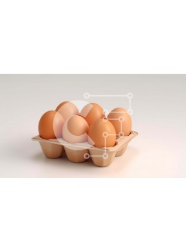 Σετ των 2 Intra Συλλεκτικό Ξύλινο Παζλ Plywood  4mm - Αυγά σε χαρτόκουτο Σε Ξύλινο Κουτί - Διαστάσεις: 10x10 cm – 25 κομμάτια