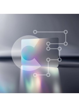 Intra Συλλεκτικό Ξύλινο Παζλ Plywood  4mm - Πιστωτική κάρτα Shiny Silver με ολογραφικό σχέδιο Σε Ξύλινο Κουτί - Διαστάσεις Puzzle: 10x10 cm – 25 κομμάτια