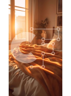 Intra Συλλεκτικό Ξύλινο Παζλ Plywood  4mm - Ήσυχο υπνοδωμάτιο με φυσικό φως που λάμπει μέσα από το παράθυρο Σε Ξύλινο Κουτί - Διαστάσεις Puzzle: 10x10 cm – 25 κομμάτια