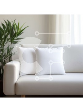 Intra Συλλεκτικό Ξύλινο Παζλ Plywood  4mm - Λευκός καναπές με μαξιλάρια σε ένα σαλόνι Σε Ξύλινο Κουτί - Διαστάσεις Puzzle: 10x10 cm – 25 κομμάτια