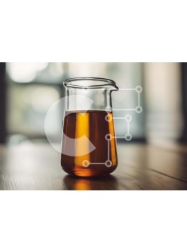 Σετ των 2 Intra Συλλεκτικό Ξύλινο Παζλ Plywood  4mm - Γυάλινη στάμνα με καφέ υγρό σε ξύλινο τραπέζι Σε Ξύλινο Κουτί - Διαστάσεις: 10x10 cm – 25 κομμάτια