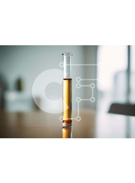 Intra Συλλεκτικό Ξύλινο Παζλ Plywood  4mm - Δοκιμαστικός σωλήνας γεμάτος με διαυγές υγρό σε ξύλινο τραπέζι Σε Ξύλινο Κουτί - Διαστάσεις Puzzle: 10x10 cm – 25 κομμάτια