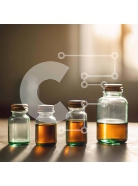 Intra Συλλεκτικό Ξύλινο Παζλ Plywood  4mm - Πέντε μικρά γυάλινα βάζα με διαφορετικές ποσότητες υγρών Σε Ξύλινο Κουτί - Διαστάσεις Puzzle: 10x10 cm – 25 κομμάτια