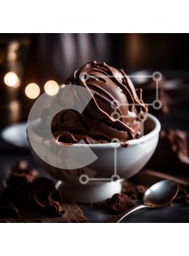 Σετ των 2 Intra Συλλεκτικό Ξύλινο Παζλ Plywood  4mm - Αφεθείτε σε ένα μπολ με Πλούσιο Παγωτό Σοκολάτα με Decadent Sauce Σε Ξύλινο Κουτί - Διαστάσεις: 10x10 cm – 25 κομμάτια