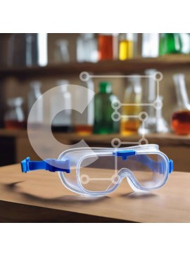 Intra Συλλεκτικό Ξύλινο Παζλ Plywood  4mm - Γυαλιά ασφαλείας και εργαστηριακός εξοπλισμός για πειράματα Σε Ξύλινο Κουτί - Διαστάσεις Puzzle: 10x10 cm – 25 κομμάτια