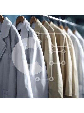 Intra Συλλεκτικό Ξύλινο Παζλ Plywood  4mm - Λευκά παλτά και ρούχα εργαστηρίου σε ιατρικό περιβάλλον Σε Ξύλινο Κουτί - Διαστάσεις Puzzle: 10x10 cm – 25 κομμάτια