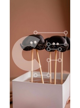 Intra Συλλεκτικό Ξύλινο Παζλ Plywood  4mm - Σοκολατένιο μουστάκι κέικ σκάει σε λευκό κουτί Σε Ξύλινο Κουτί - Διαστάσεις: 10x10 cm – 25 κομμάτια