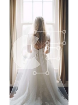 Intra Συλλεκτικό Ξύλινο Παζλ Plywood  4mm - Η νύφη κάθεται στο παράθυρο περιμένοντας τον σύζυγό της Σε Ξύλινο Κουτί - Διαστάσεις Puzzle: 10x10 cm – 25 κομμάτια