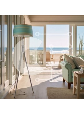 Intra Συλλεκτικό Ξύλινο Παζλ Plywood  4mm - Χαλαρωτικό σαλόνι με εκπληκτική θέα στον ωκεανό Σε Ξύλινο Κουτί - Διαστάσεις Puzzle: 10x10 cm – 25 κομμάτια