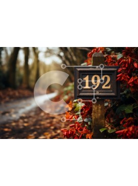 Intra Συλλεκτικό Ξύλινο Παζλ Plywood  4mm - Φθινοπωρινή εικόνα ξύλινης πινακίδας με τον αριθμό 122 Σε Ξύλινο Κουτί - Διαστάσεις: 10x10 cm – 25 κομμάτια