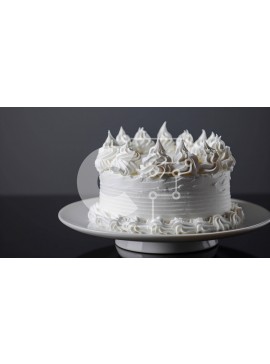 Σετ των 2 Intra Συλλεκτικό Ξύλινο Παζλ Plywood  4mm - Λευκό κέικ σε κομψό πιάτο Σε Ξύλινο Κουτί - Διαστάσεις: 10x10 cm – 25 κομμάτια