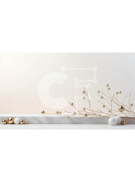 Intra Συλλεκτικό Ξύλινο Παζλ Plywood  4mm - Χρυσά και λευκά πασχαλινά αυγά διακόσμηση σε μαρμάρινο τραπέζι Σε Ξύλινο Κουτί - Διαστάσεις Puzzle: 10x10 cm – 25 κομμάτια