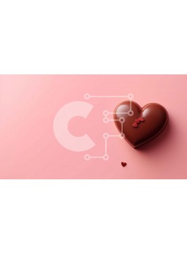 Σετ των 2 Intra Συλλεκτικό Ξύλινο Παζλ Plywood  4mm - Σοκολατένιο κέικ σε σχήμα καρδιάς - Ιδανικό για τον εορτασμό της αγάπης Σε Ξύλινο Κουτί - Διαστάσεις: 10x10 cm – 25 κομμάτια