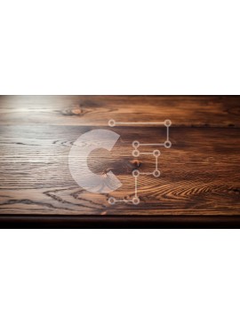 Intra Συλλεκτικό Ξύλινο Παζλ Plywood  4mm - Όμορφη κινηματογράφηση σε πρώτο πλάνο ενός σκουρόχρωμου ξύλινου τραπεζιού δρυός Σε Ξύλινο Κουτί - Διαστάσεις Puzzle: 10x10 cm – 25 κομμάτια