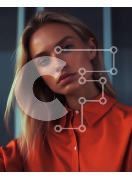 Intra Συλλεκτικό Ξύλινο Παζλ Plywood  4mm - Όμορφη εικόνα μιας ξανθιάς γυναίκας που κάθεται μπροστά από ένα παράθυρο Σε Ξύλινο Κουτί - Διαστάσεις Puzzle: 10x10 cm – 25 κομμάτια