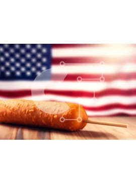 Σετ των 2 Intra Συλλεκτικό Ξύλινο Παζλ Plywood  4mm - American Hot Dog με κέτσαπ και μουστάρδα Σε Ξύλινο Κουτί - Διαστάσεις: 10x10 cm – 25 κομμάτια
