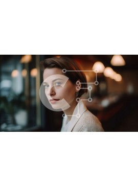 Intra Συλλεκτικό Ξύλινο Παζλ Plywood  4mm - Σοβαρή γυναίκα που στέκεται μπροστά από ένα παράθυρο Σε Ξύλινο Κουτί - Διαστάσεις Puzzle: 10x10 cm – 25 κομμάτια