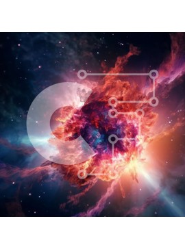 Intra Συλλεκτικό Ξύλινο Παζλ Plywood  4mm - Εκπληκτική εικόνα ενός νεφελώματος στο διάστημα Σε Ξύλινο Κουτί - Διαστάσεις Puzzle: 10x10 cm – 25 κομμάτια