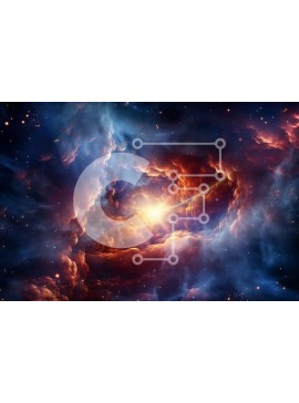 Intra Συλλεκτικό Ξύλινο Παζλ Plywood  4mm - Εκπληκτική εικόνα ενός νεφελώματος με αστέρια που σχηματίζονται μέσα Σε Ξύλινο Κουτί - Διαστάσεις Puzzle: 10x10 cm – 25 κομμάτια