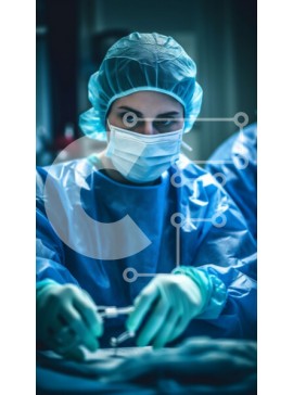 Intra Συλλεκτικό Ξύλινο Παζλ Plywood  4mm - Δύο χειρουργοί που εκτελούν χειρουργική επέμβαση σε έναν ασθενή Σε Ξύλινο Κουτί - Διαστάσεις Puzzle: 10x10 cm – 25 κομμάτια