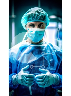 Intra Συλλεκτικό Ξύλινο Παζλ Plywood  4mm - Συναρπαστική φωτογραφία του χειρουργού στο χειρουργείο Σε Ξύλινο Κουτί - Διαστάσεις Puzzle: 10x10 cm – 25 κομμάτια