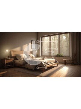 Intra Συλλεκτικό Ξύλινο Παζλ Plywood  4mm - Άνετο και κομψό υπνοδωμάτιο με φυσικό φως και ξύλινη διακόσμηση Σε Ξύλινο Κουτί - Διαστάσεις Puzzle: 10x10 cm – 25 κομμάτια