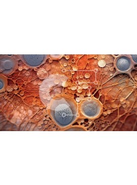 Intra Συλλεκτικό Ξύλινο Παζλ Plywood  4mm - Λεπτομερής εικόνα διατομής ανθρώπινου δέρματος Σε Ξύλινο Κουτί - Διαστάσεις Puzzle: 10x10 cm – 25 κομμάτια