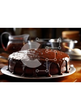 Σετ των 2 Intra Συλλεκτικό Ξύλινο Παζλ Plywood  4mm - Αφεθείτε στον πλούτο της τούρτας σοκολάτας μας με γλάσο σοκολάτας Σε Ξύλινο Κουτί - Διαστάσεις: 10x10 cm – 25 κομμάτια