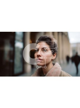 Intra Συλλεκτικό Ξύλινο Παζλ Plywood  4mm - Όμορφη εικόνα μιας γυναίκας με μπεζ μπουφάν Σε Ξύλινο Κουτί - Διαστάσεις Puzzle: 10x10 cm – 25 κομμάτια